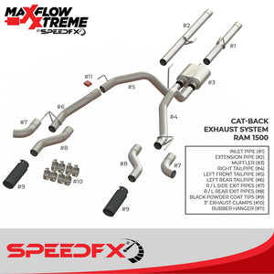 Product of SpeedFX 50200 MaxFlow Xtreme Cat Back System Single Exhaust System Kit 
