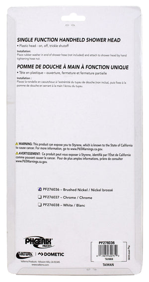 Phoenix Products Pf276036 Shower Head||pf276036_2.Jpg||87||v46pf276036||1609779