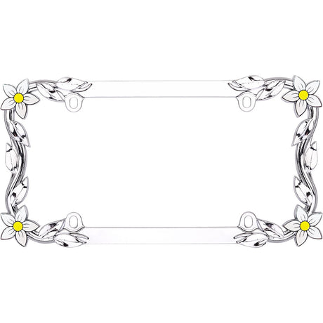 Cruiser 19130 License Plate Frame||19130_Main-Daisy_Chrome_Painted-Outpack.Jpg||85||c3419130||1192306