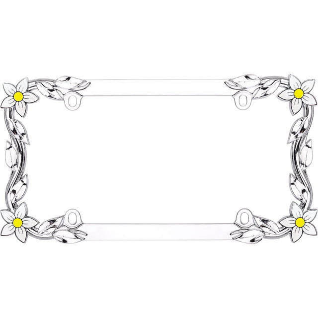 Cruiser 19130 License Plate Frame||19130_Main-Daisy_Chrome_Painted-Outpack.Jpg||85||c3419130||1192306