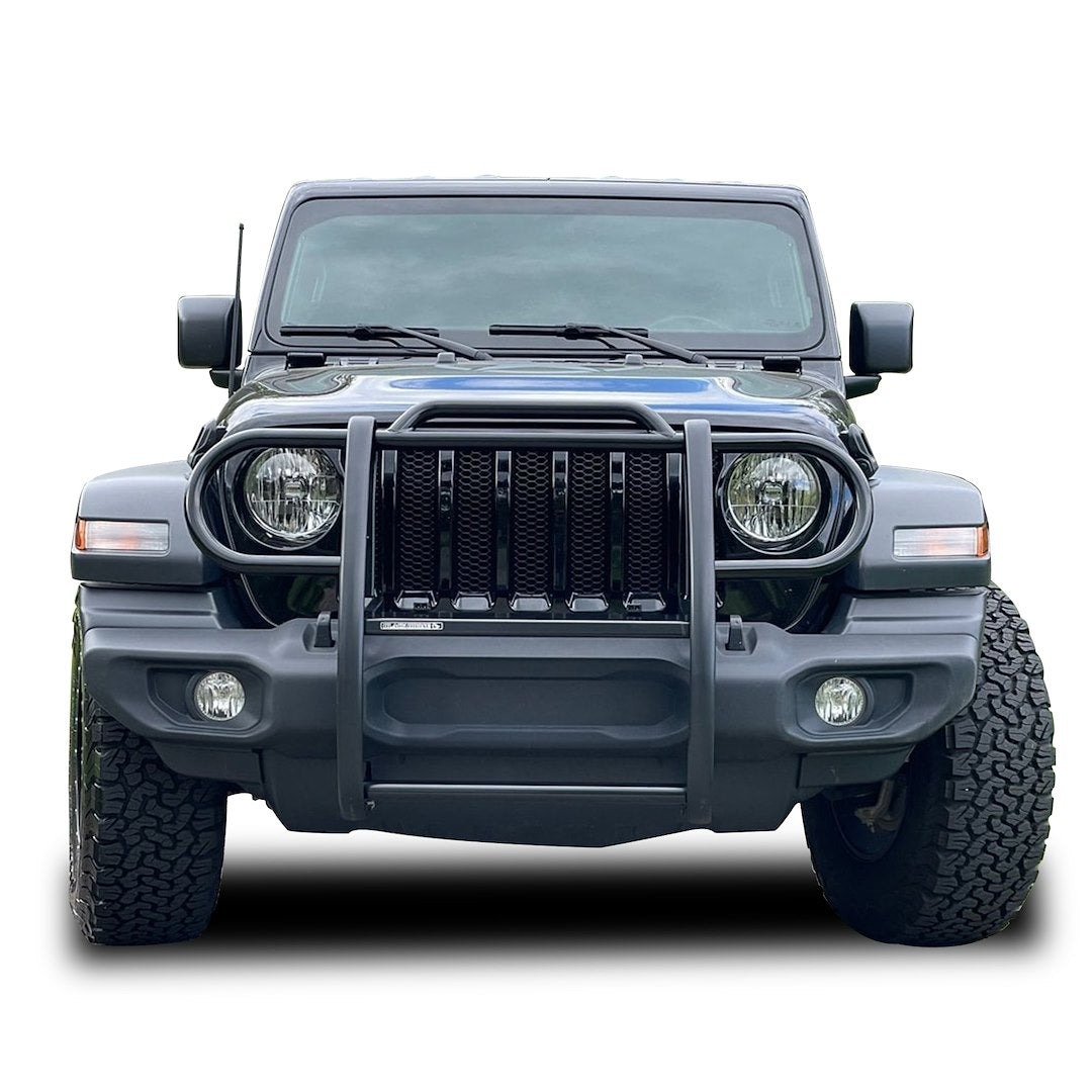Product of Black Horse Offroad 17JPJLMA Grille Guard Modular Black Powder Coated 