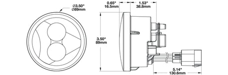 Product of J.W. Speaker 0346503 Turn Signal Light Assembly - Led