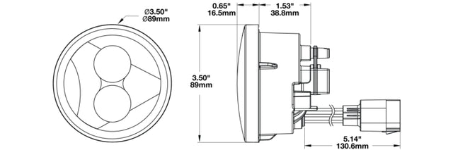 Product of J.W. Speaker 0346503 Turn Signal Light Assembly - Led