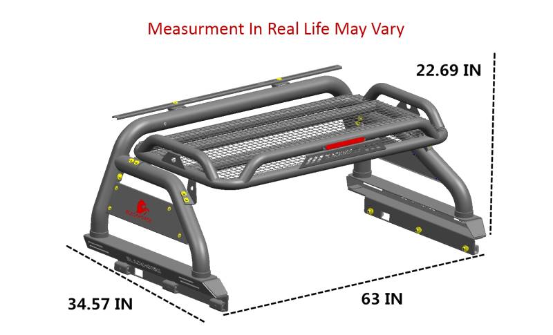 Black Horse Offroad Atrb9bk Truck Bed Bar||atrb9bk_14.Jpg||90||blkatrb9bk||1162283