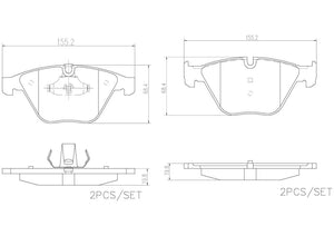 Product of Brembo P06081N Brake Pad - Set Of 4 