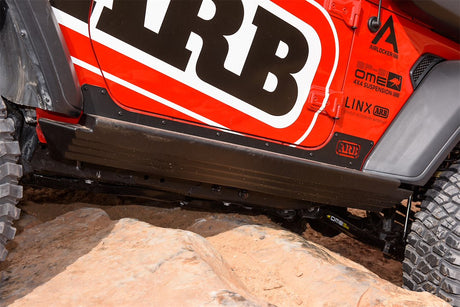 Product of ARB 4450250 Black Steel Flat Rocker Panel Guard 