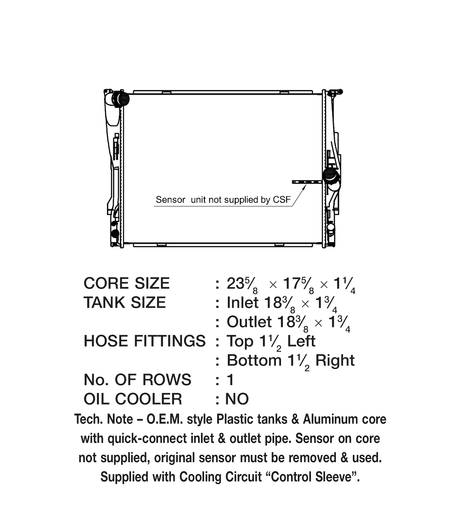 Product of Csf 3718 Radiator