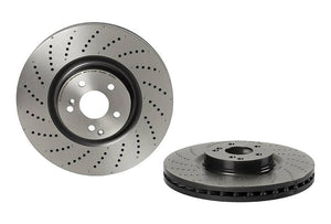 Product of Brembo 09B76951C02 Vented Cross Drilled 1 Piece Brake Rotor 