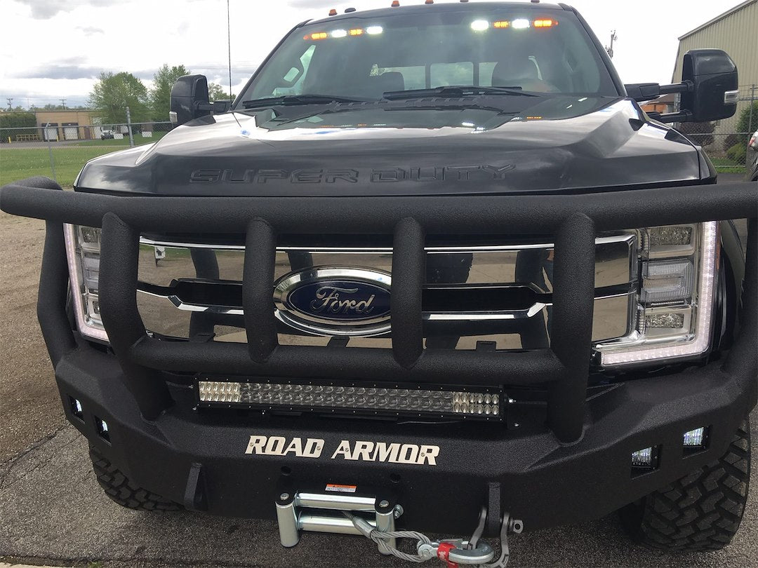 Product of Road Armor 61742B Stealth Titan II Steel Satin Powder Coated Bumper 