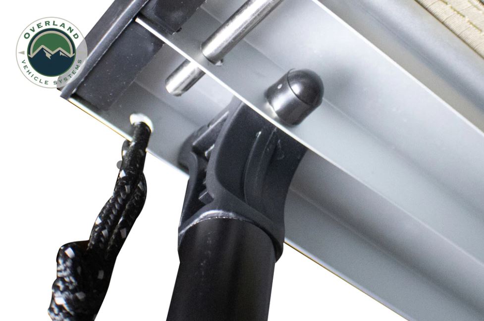Product of Overland Vehicle Systems 18039909 SUV/Pickup Overlanding Manual Awning , Black Solid 