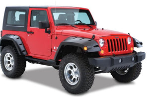Product of Bushwacker 10045-02 Pocket Style/ Exposed Fasteners Black Fender Flare - Set Of 2 