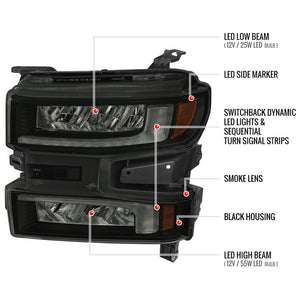 Spec-D Tuning 2lhe-Siv1915sm-G3-Rs Headlight Assembly||||93||sdt1915smg3rs||1918799