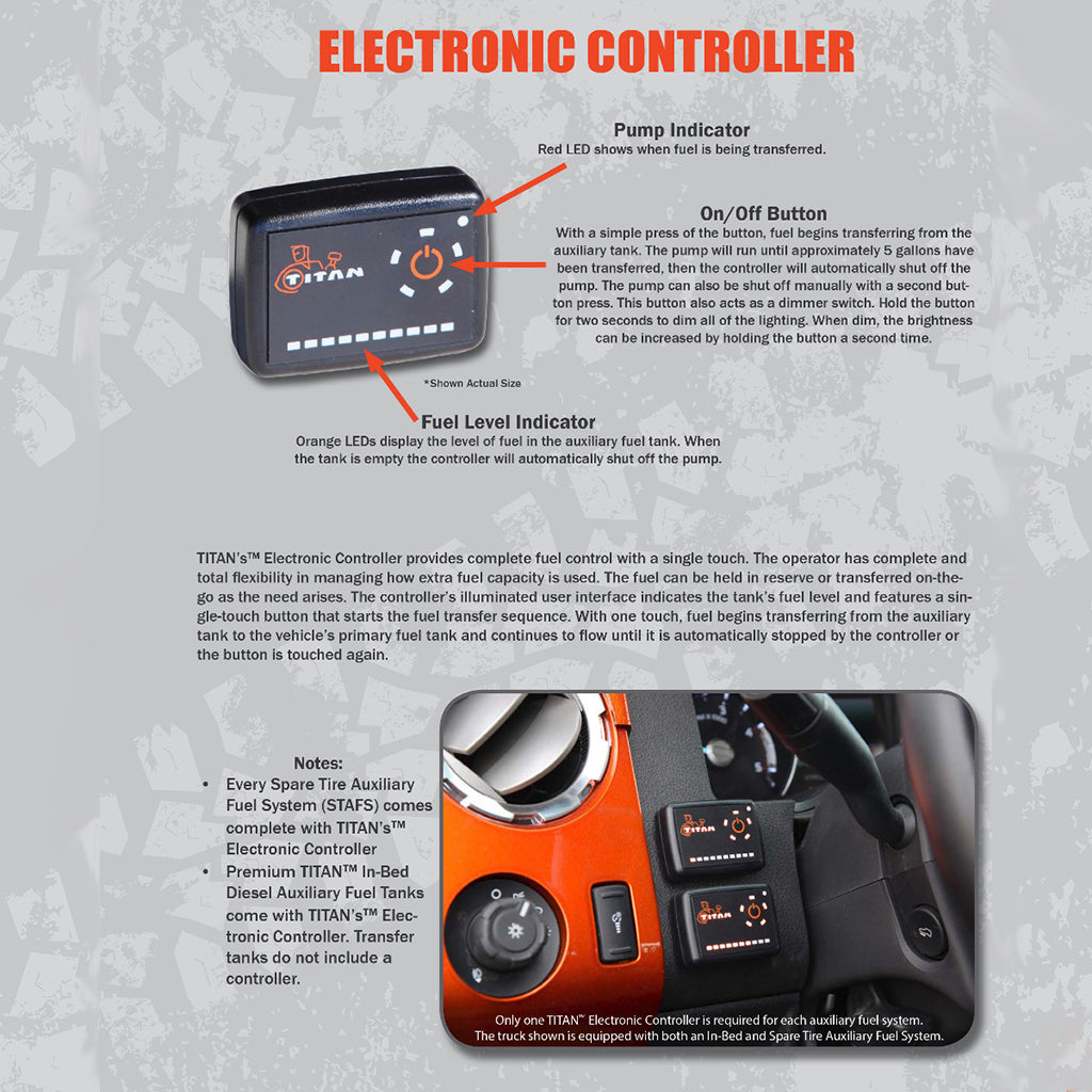 Product of Titan Fuel Tanks 5410040 Rectangular 40 Gallon Auxiliary Fuel Tank 