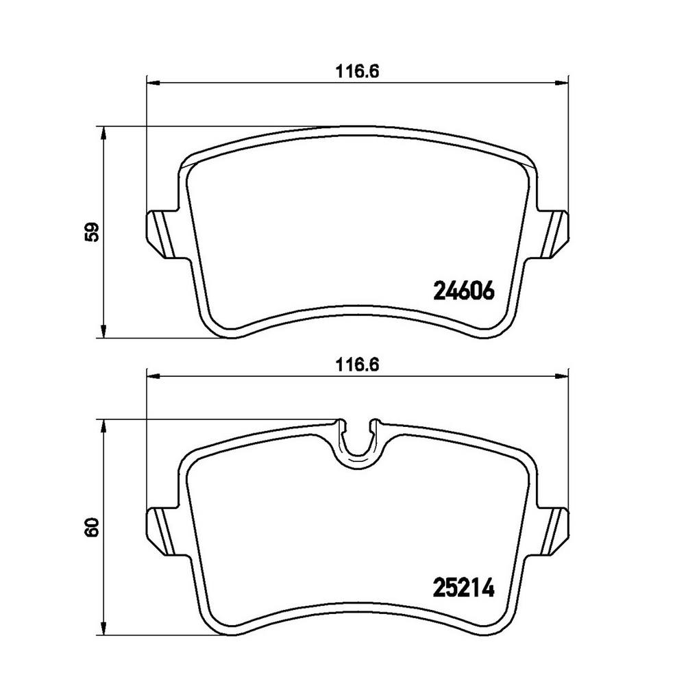 Product of Brembo P85117 Brake Pad - Set Of 4 