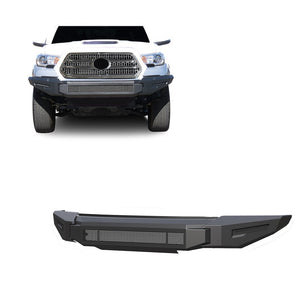 Product of Black Horse Offroad AFB-TA21-BU Armour II Steel Matte Powder Coated Bumper 
