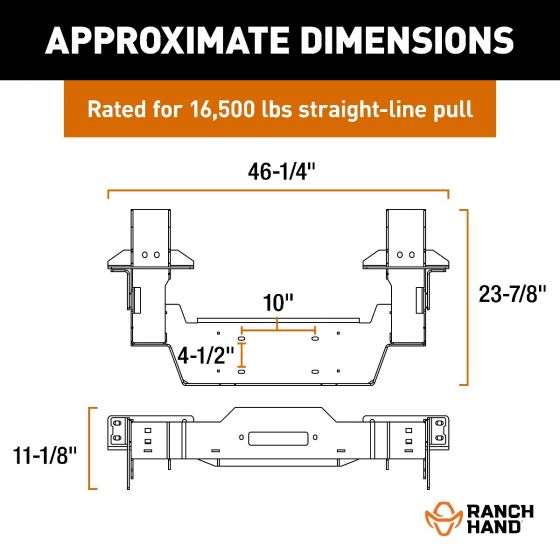 Ranch Hand Lwf231bl1 Winch Mount||lwf231bl1_2.Jpg||87||rnhlwf231bl1||1699554