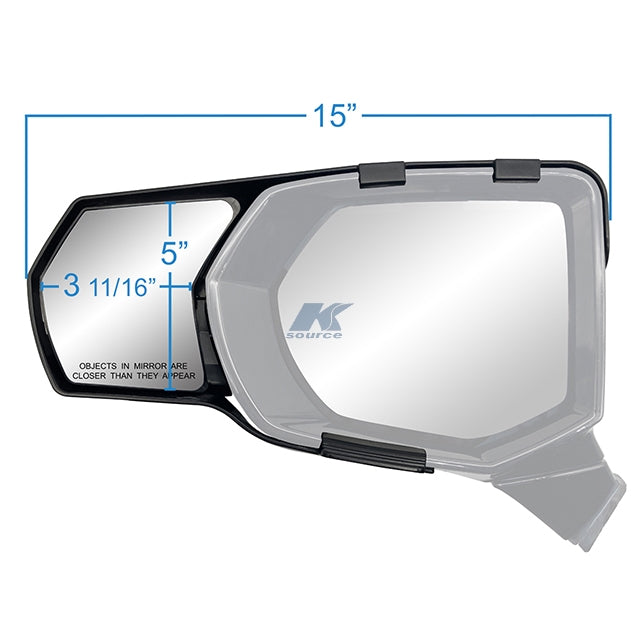 K-Source 80950 Exterior Towing Mirror||80950_4.Jpg||89||k8180950||2276145
