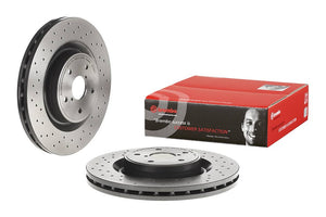 Product of Brembo 09C82811C02 Vented Cross Drilled 1 Piece Brake Rotor 