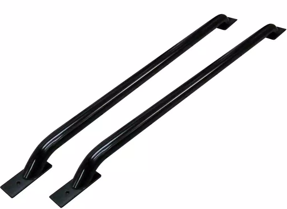 Product of Go Rhino 8127B Black Powder Coated Round Tube Bed Side Rail 