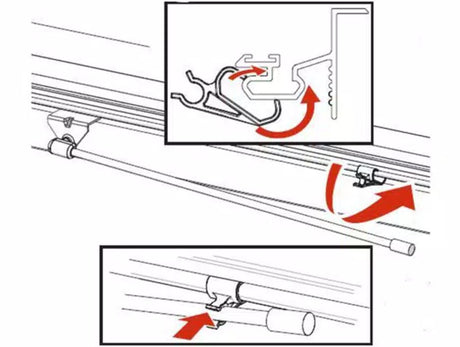 Product of Bak Industries Parts-351b0024 Tonneau Cover Lift Support Clip
