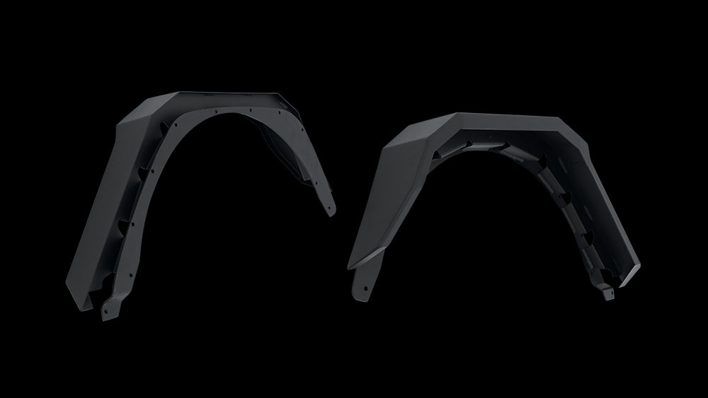 Product of Body Armor JL-6103 Non-Exposed Fasteners Black Fender Flare - Set Of 2 