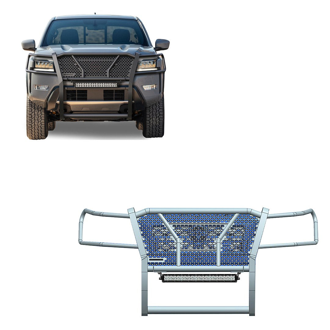 Product of Black Horse Offroad RU-NIFR22-B-K1 Grille Guard  
