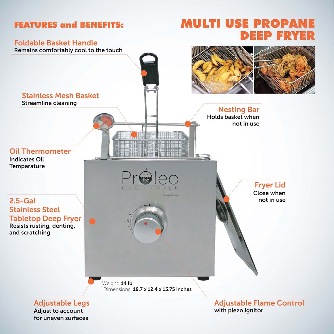Flame King Proleo Fryer||proleo_7.Jpg||92||y6eproleo||1758933