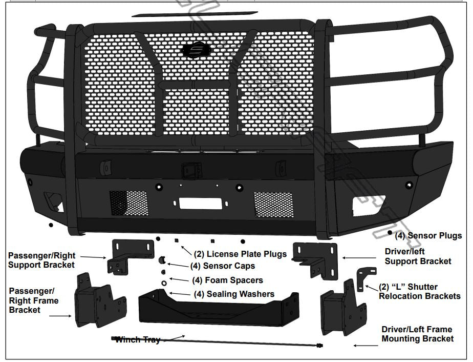 Product of Steelcraft HD10447RCW HD Replacement  Bumper 