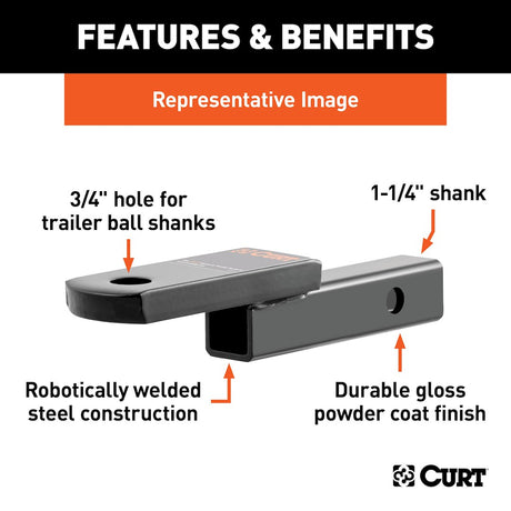 Curt 45521 Trailer Hitch Ball Mount||45521_3008x1990_Fa.Jpg||86||c9345521||1330261