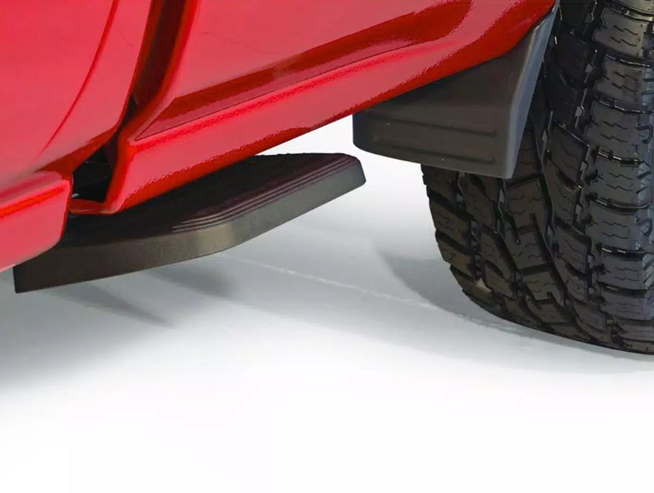 Product of Amp Research 75410-01A Black Powder Coated Aluminum Truck Step