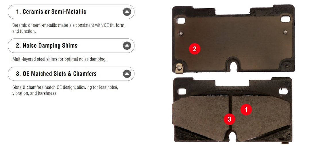Product of Raybestos Brakes MGD1222CH OEM Brake Pad - Set Of 4 