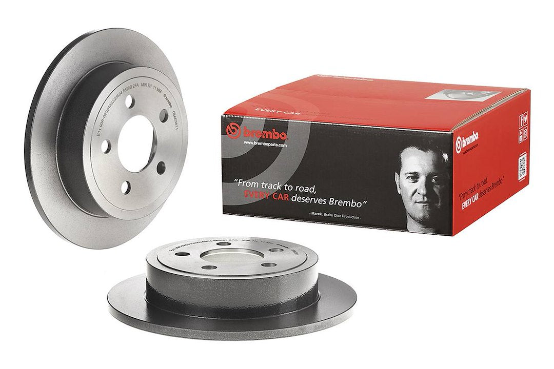Product of Brembo 08A63611C02 Solid 1 Piece Brake Rotor 