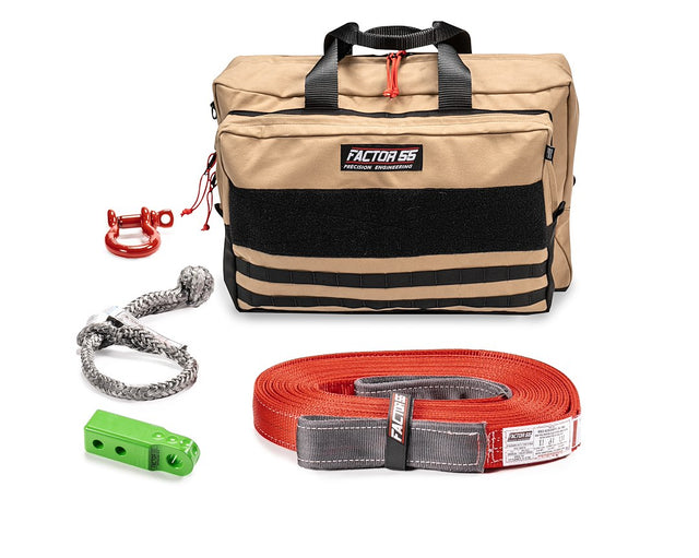 Factor 55 00485-08-Large Vehicle Recovery Kit||00485-08 Owyhee Kit - Tan Large - Green.Jpg||85||fac0048508lar||1713510