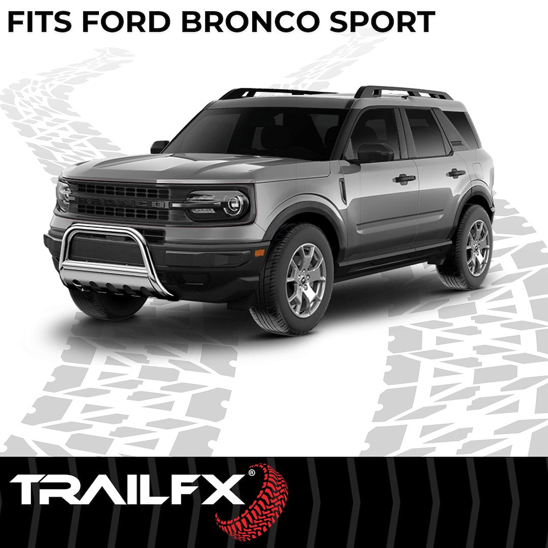 Product of TrailFX B0042S Bull Bar Polished 3 Inch Yes with skid plate 