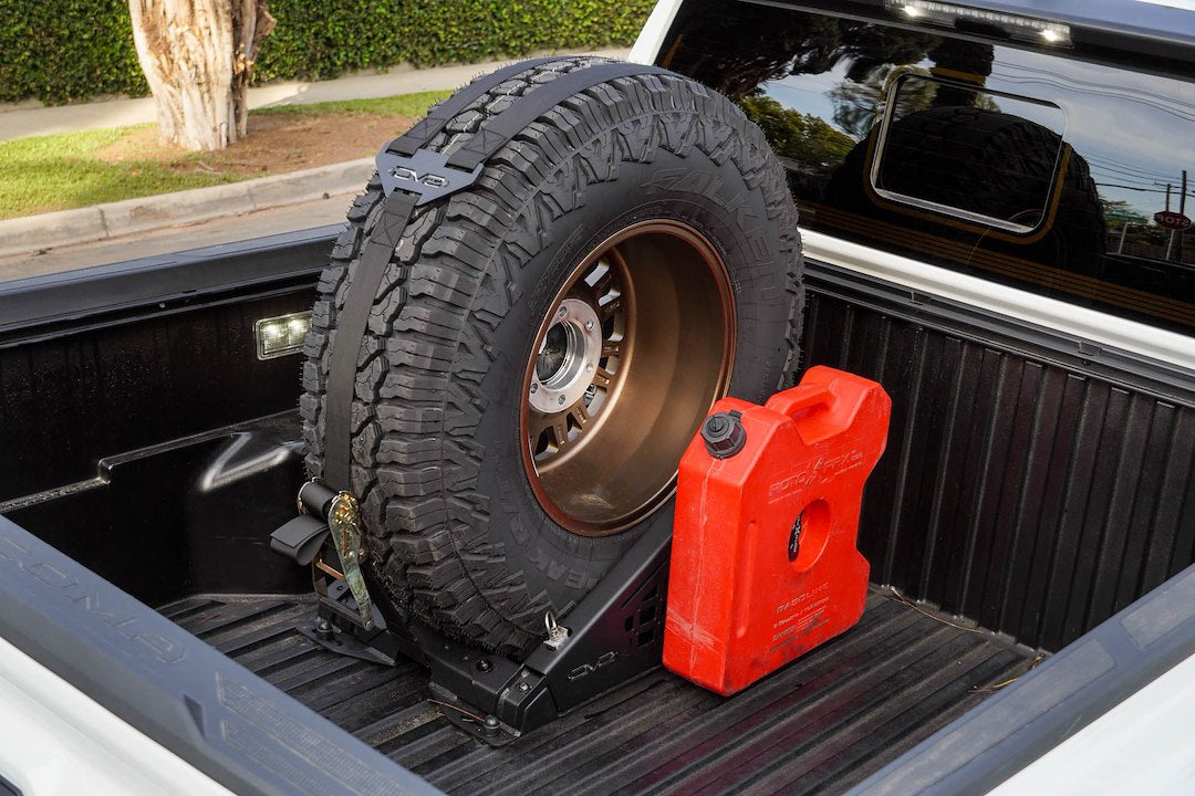 Dv8 Offroad Unbm-01 Spare Tire Carrier||truck-Bed-Universal-Tire-Carrier-_-Accessory-Mount-Installed-3.Jpg||93||dv8unbm01||1629547