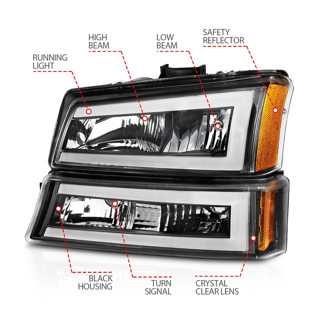 Anzo Usa 111501 Headlight Assembly||111501_V4.Jpg||87||a1r111501||1540253