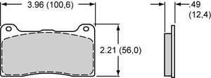 Product of Wilwood Brakes 150-9136K Street/ Racing Brake Pad - Set Of 4 