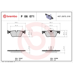 Brembo P06071 Brake Pad||p06071_Drw.Jpg||88||brmp06071||1752411