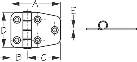 Sea Dog 201510-1 Boat Door Hinge||201510-1_1.Jpg||86||sdg2015101||1053592