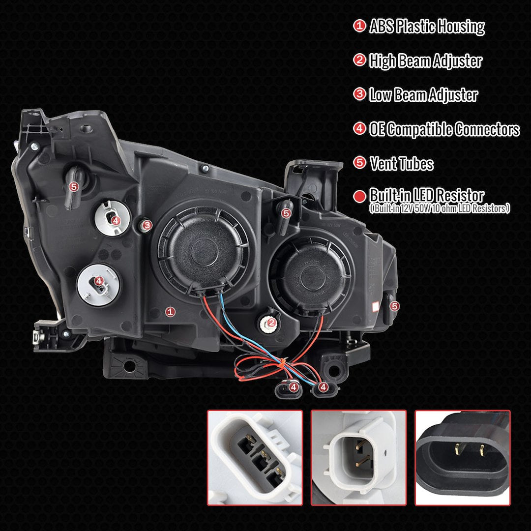 Spec-D Tuning Lhe-Cv16jm-Sq-Tm Headlight Assembly||lhe-Cv16jm-Sq-Tm_4.Jpg||89||sdtlhe6jmsqtm||2219528