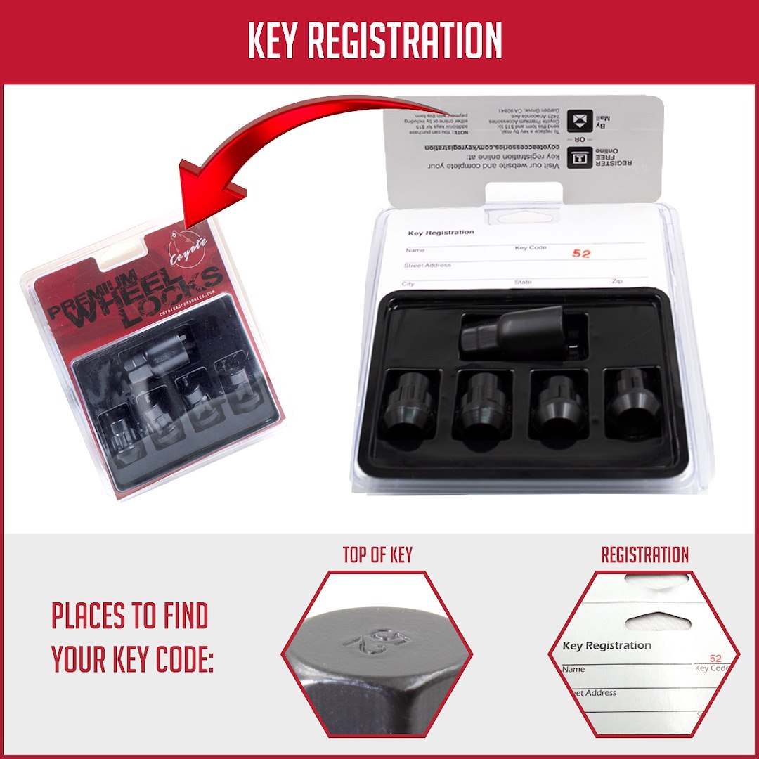 Product of Coyote Wheel Accessories 741148jblk Wheel Lock