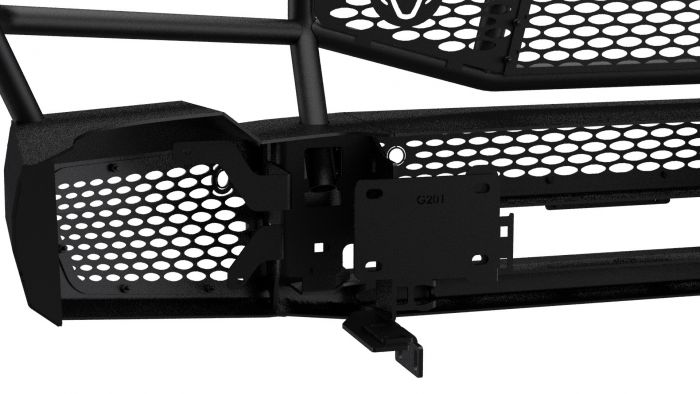 Product of Ranch Hand MFG201BM1 Midnight Series Steel Matte Textured Powder Coated Bumper 