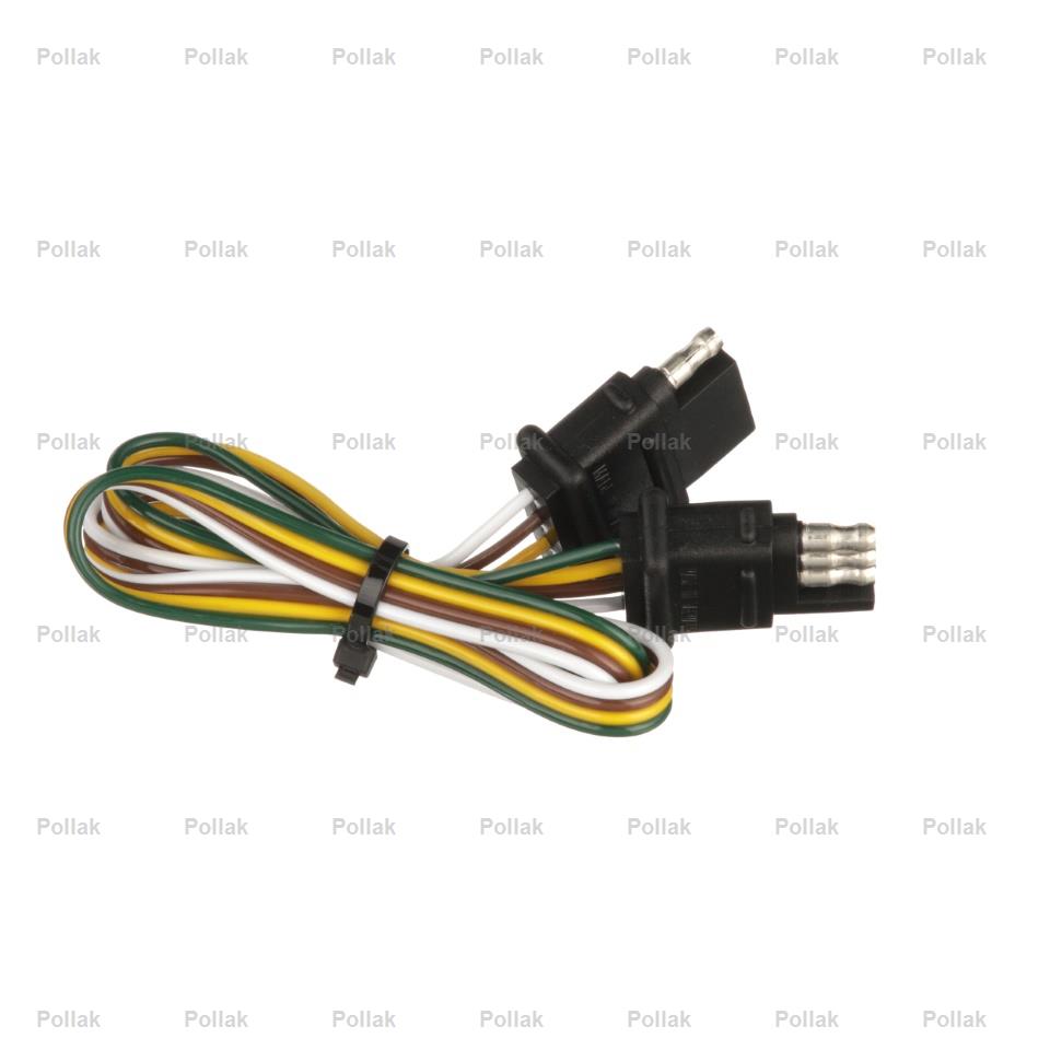 Product of Pollak 12-412E Trailer End 4 Flat Trailer Wiring Connector 