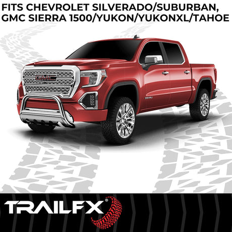 Product of TrailFX 1312124001 Bull Bar Polished 3 Inch Yes with skid plate 