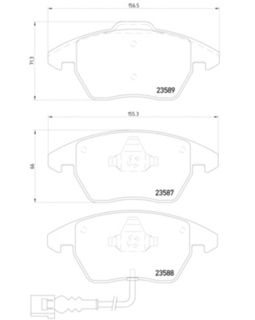 Product of Hella 355010581 Brake Pad - 