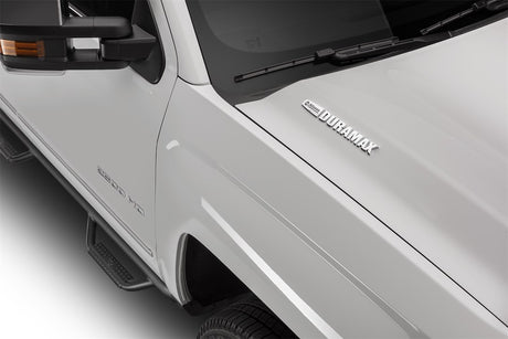 Product of N-Fab C01105CC-6-TX Black Matte Textured Powder Coated Round Nerf Bar - Truck Wheel To Wheel 