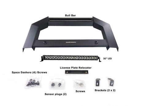 Product of Black Horse Offroad AB-GM27 Bull Bar  with skid plate 
