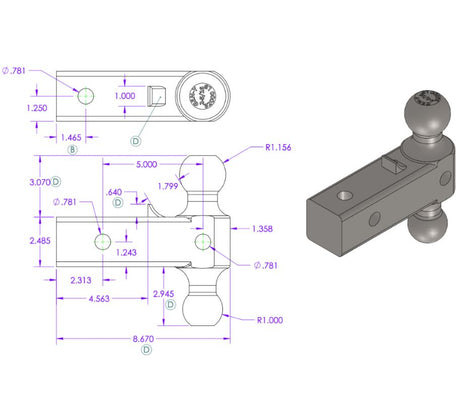 Gen-Y Hitch Gh-0161 Trailer Hitch Ball Mount||gh-0161_1.Jpg||86||gyhgh0161||1557172