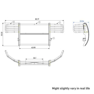 Black Horse Offroad 17fb23ma Grille Guard||17fb23ma_6.Jpeg||90||blk17fb23ma||2237376