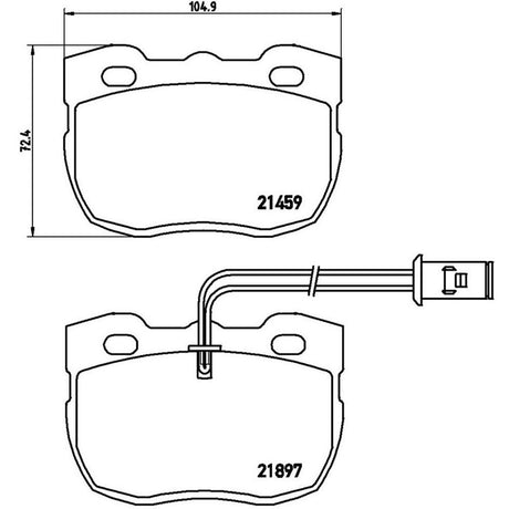 Product of Brembo P44004 Brake Pad - Set Of 4 